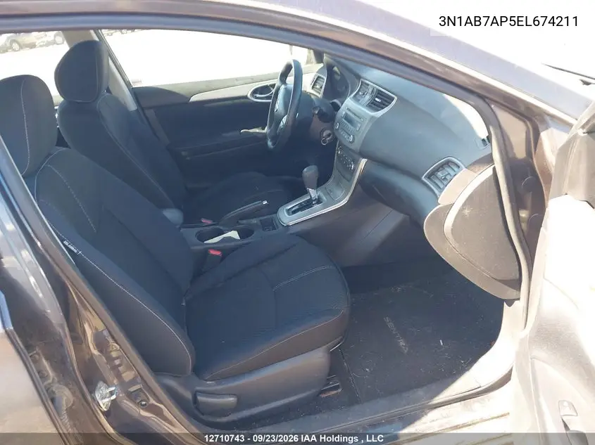 2014 NISSAN SENTRA VIN 3N1AB7AP5EL674211 — фото 5