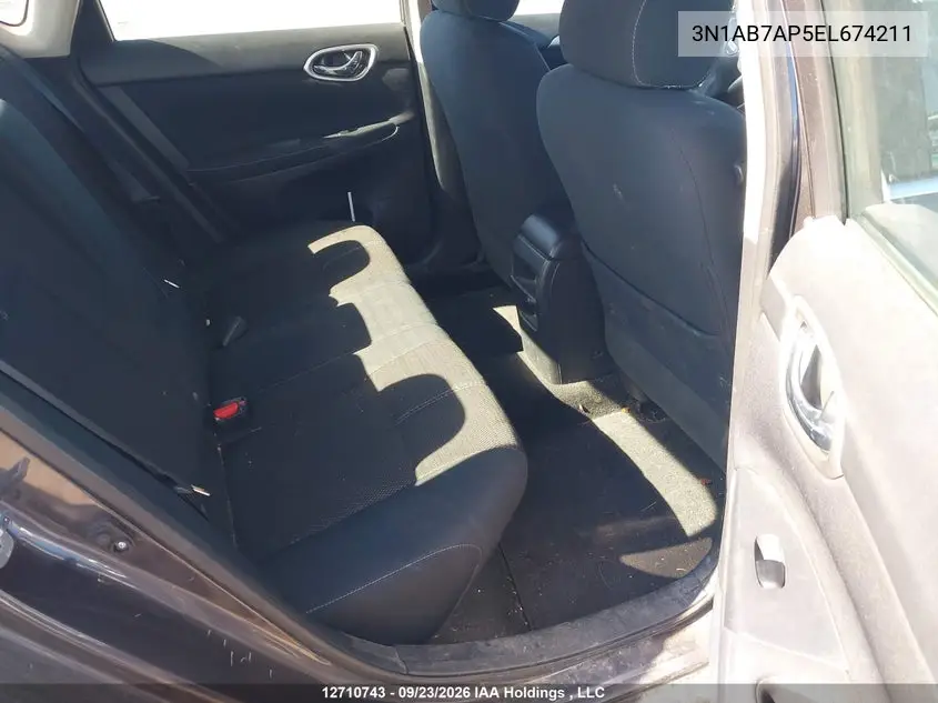 2014 NISSAN SENTRA VIN 3N1AB7AP5EL674211 — фото 8