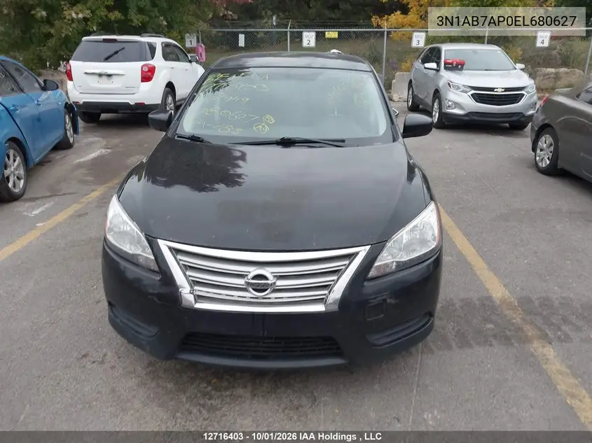 2014 NISSAN SENTRA VIN 3N1AB7AP0EL680627 — фото 12