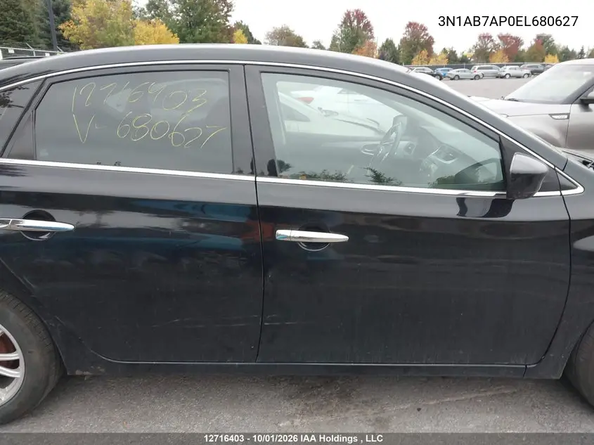2014 NISSAN SENTRA VIN 3N1AB7AP0EL680627 — фото 13