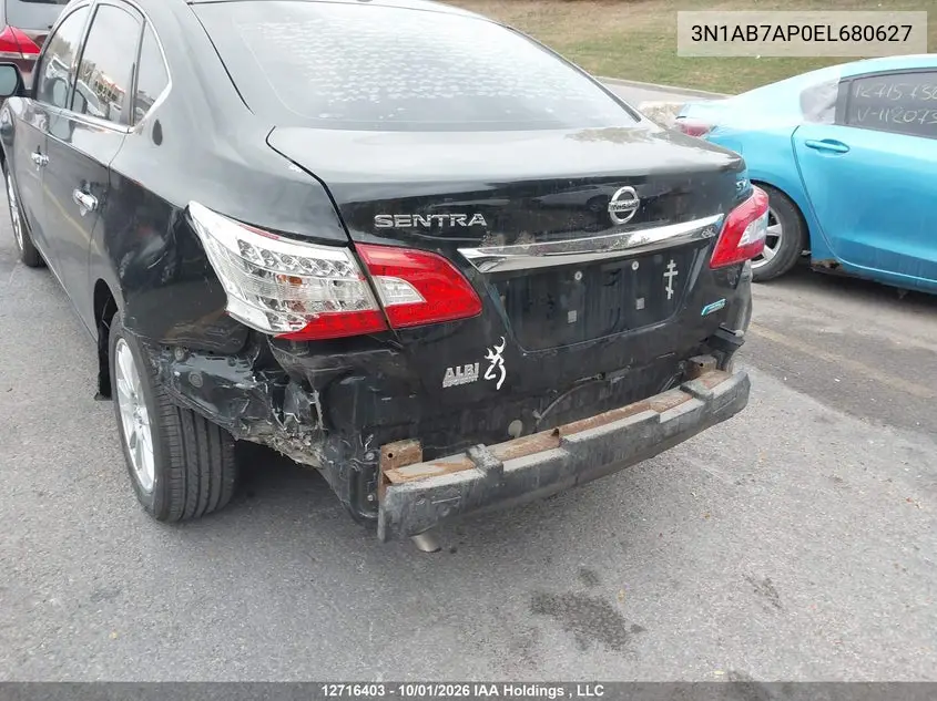 2014 NISSAN SENTRA VIN 3N1AB7AP0EL680627 — фото 6