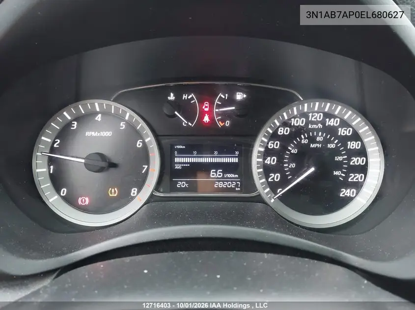 2014 NISSAN SENTRA VIN 3N1AB7AP0EL680627 — фото 7