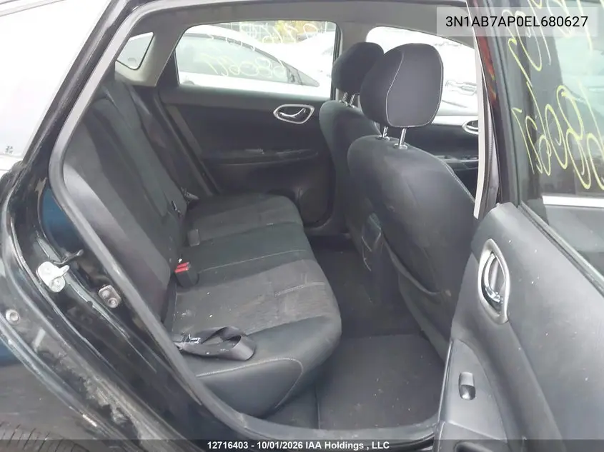 2014 NISSAN SENTRA VIN 3N1AB7AP0EL680627 — фото 8
