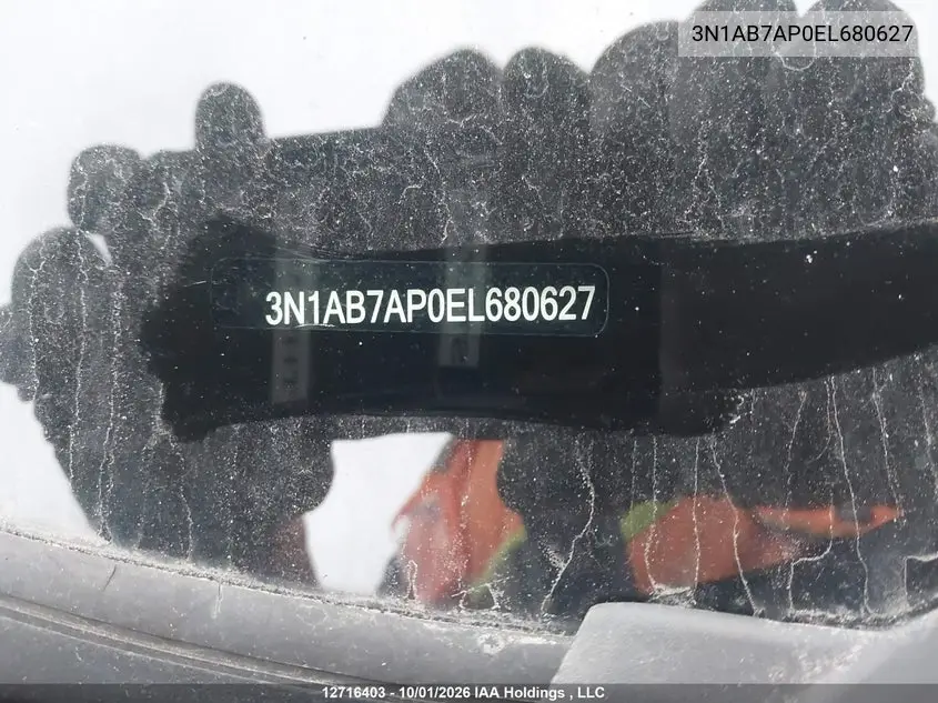 2014 NISSAN SENTRA VIN 3N1AB7AP0EL680627 — фото 9
