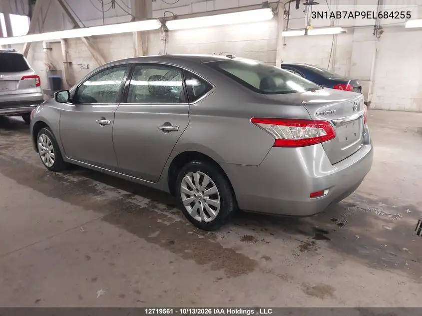 2014 NISSAN SENTRA VIN 3N1AB7AP9EL684255 — фото 3