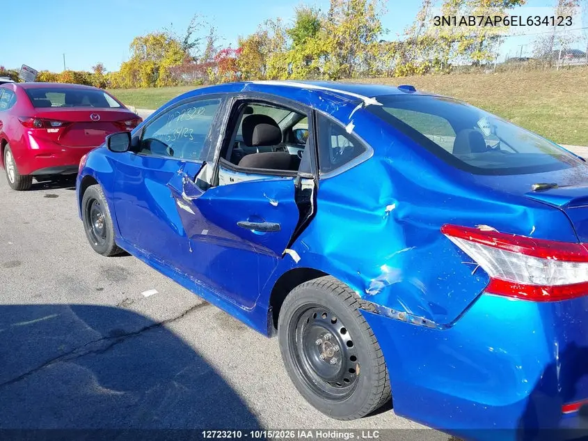 2014 NISSAN SENTRA VIN 3N1AB7AP6EL634123 — фото 6