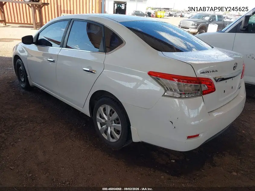 2014 NISSAN SENTRA VIN 3N1AB7AP9EY245625 — фото 3
