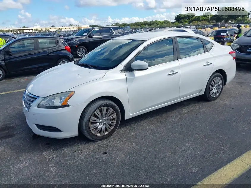 2014 NISSAN SENTRA VIN 3N1AB7AP5EL688495 — фото 2