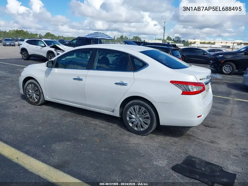 2014 NISSAN SENTRA VIN 3N1AB7AP5EL688495 — фото 3