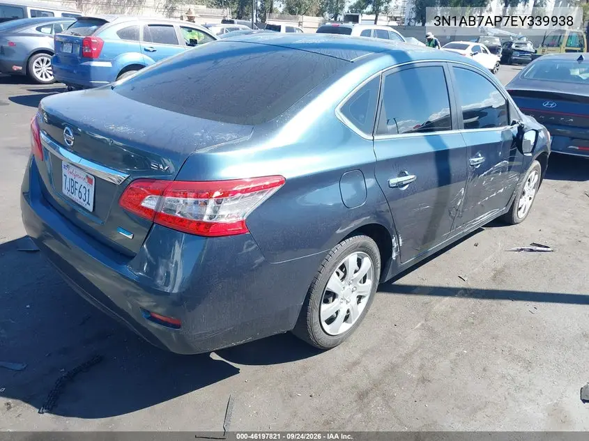 2014 NISSAN SENTRA VIN 3N1AB7AP7EY339938 — фото 4