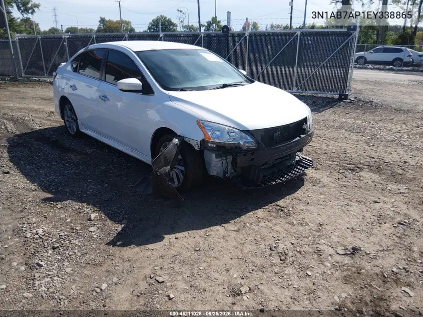NISSAN SENTRA 2014, VIN 3N1AB7AP1EY338865