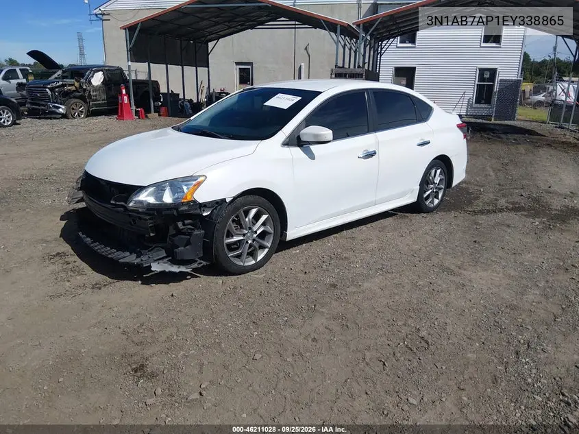 2014 NISSAN SENTRA VIN 3N1AB7AP1EY338865 — фото 2