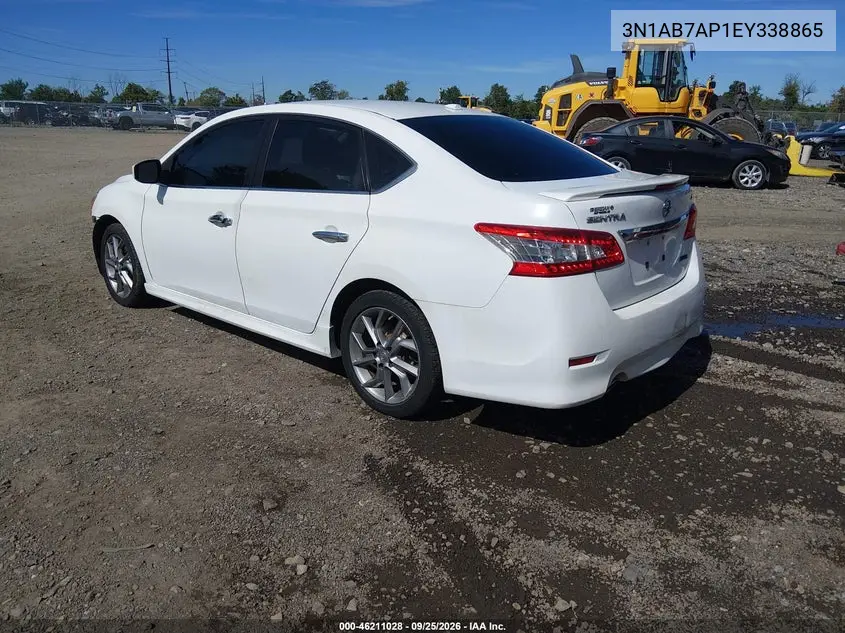 2014 NISSAN SENTRA VIN 3N1AB7AP1EY338865 — фото 3
