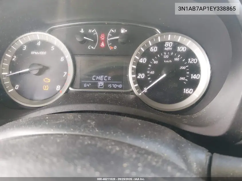 2014 NISSAN SENTRA VIN 3N1AB7AP1EY338865 — фото 7