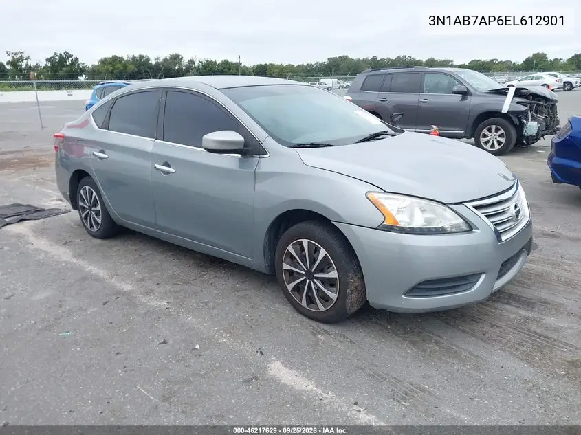 NISSAN SENTRA 2014, VIN 3N1AB7AP6EL612901