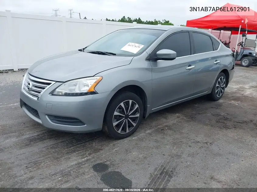 2014 NISSAN SENTRA VIN 3N1AB7AP6EL612901 — фото 2