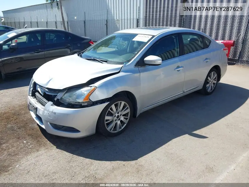 2014 NISSAN SENTRA VIN 3N1AB7AP7EY287629 — фото 2