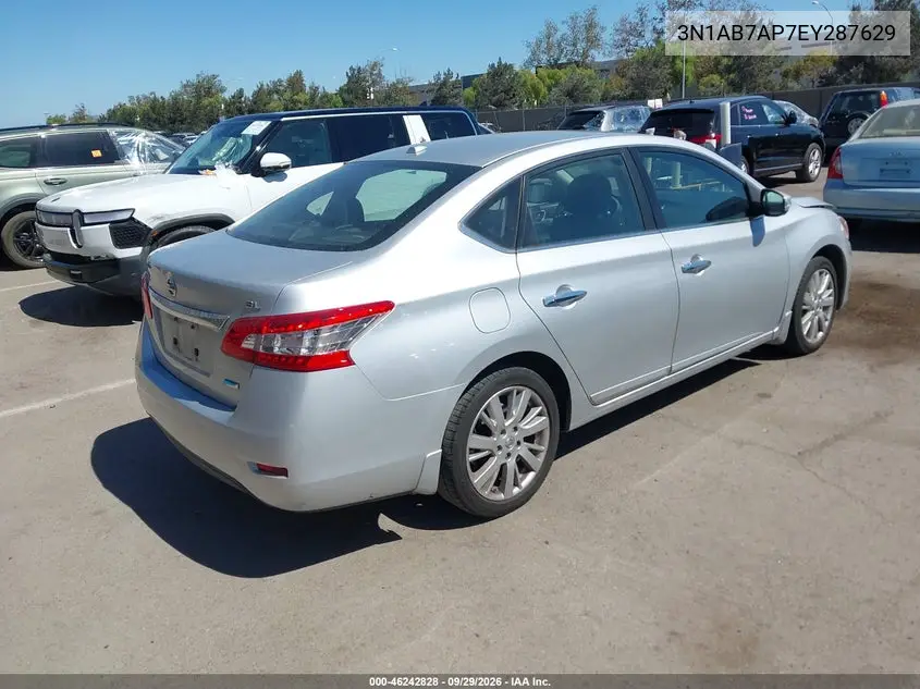 2014 NISSAN SENTRA VIN 3N1AB7AP7EY287629 — фото 4