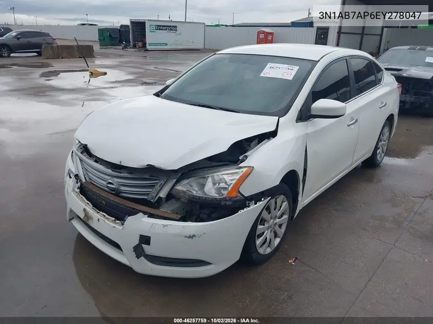 2014 NISSAN SENTRA VIN 3N1AB7AP6EY278047 — фото 2