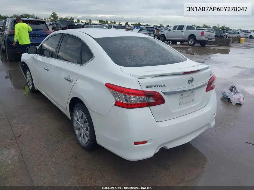 2014 NISSAN SENTRA VIN 3N1AB7AP6EY278047 — фото 3