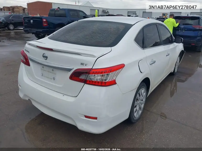 2014 NISSAN SENTRA VIN 3N1AB7AP6EY278047 — фото 4