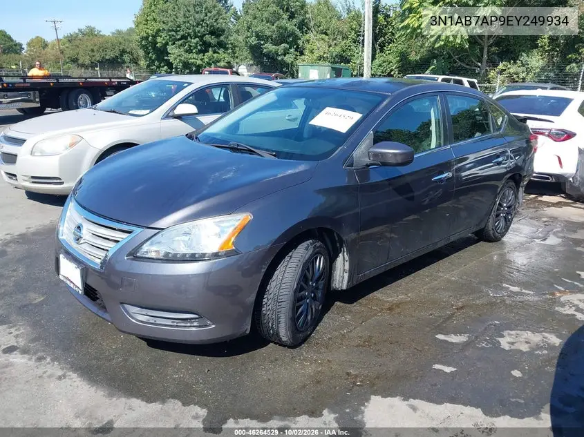 2014 NISSAN SENTRA VIN 3N1AB7AP9EY249934 — фото 2