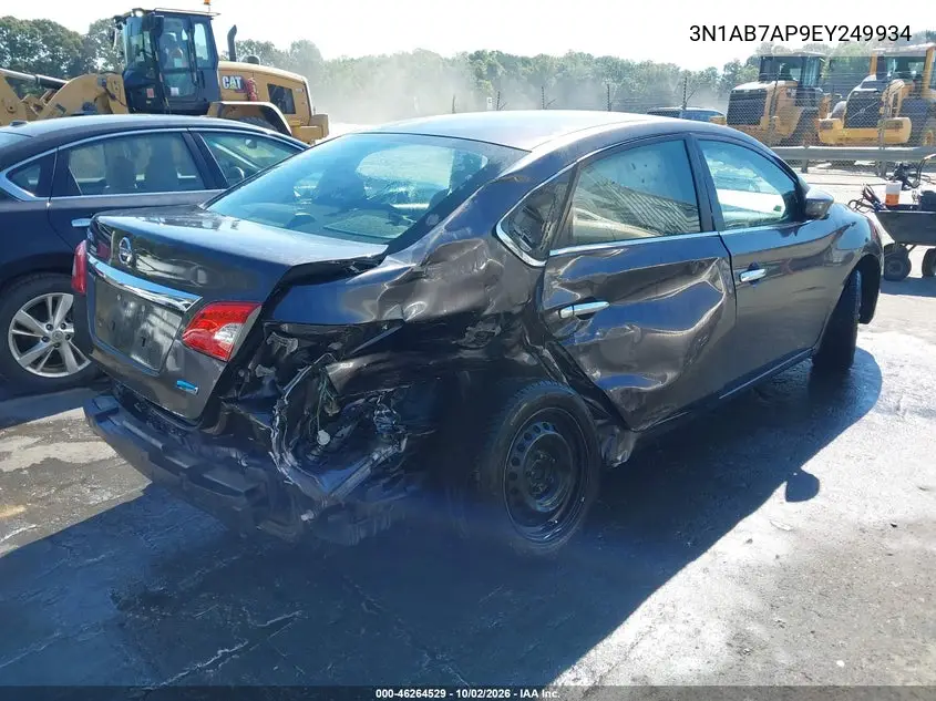 2014 NISSAN SENTRA VIN 3N1AB7AP9EY249934 — фото 4