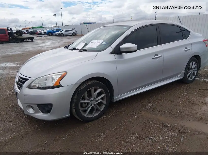 2014 NISSAN SENTRA VIN 3N1AB7AP0EY333222 — фото 2