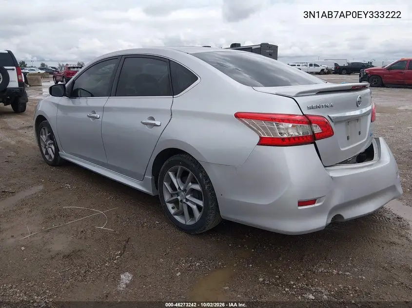 2014 NISSAN SENTRA VIN 3N1AB7AP0EY333222 — фото 3