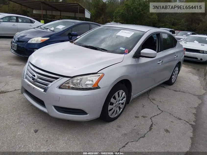 2014 NISSAN SENTRA VIN 3N1AB7AP9EL654415 — фото 2