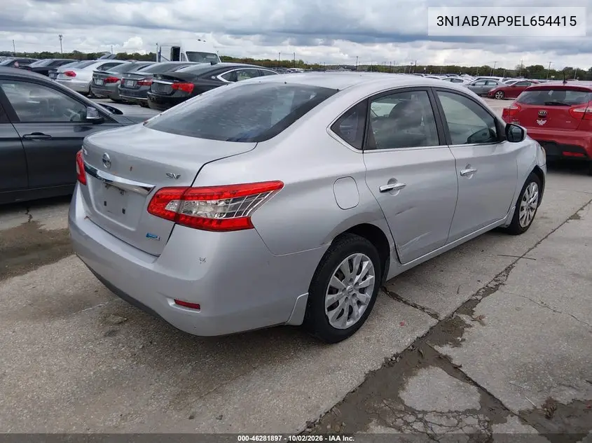2014 NISSAN SENTRA VIN 3N1AB7AP9EL654415 — фото 4