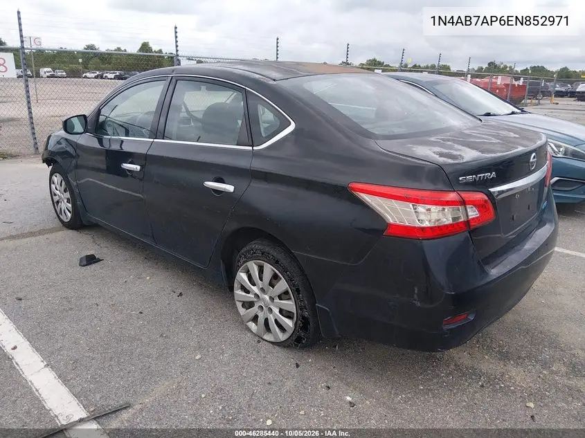 2014 NISSAN SENTRA VIN 1N4AB7AP6EN852971 — фото 3