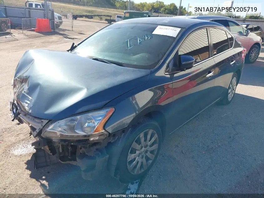 2014 NISSAN SENTRA VIN 3N1AB7AP5EY205719 — фото 2