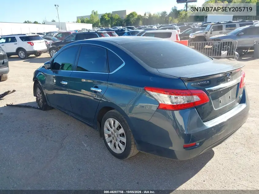 2014 NISSAN SENTRA VIN 3N1AB7AP5EY205719 — фото 3