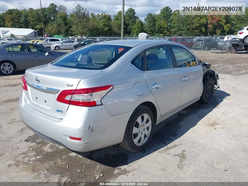 2014 NISSAN SENTRA VIN 3N1AB7AP2EY209078 — фото 4