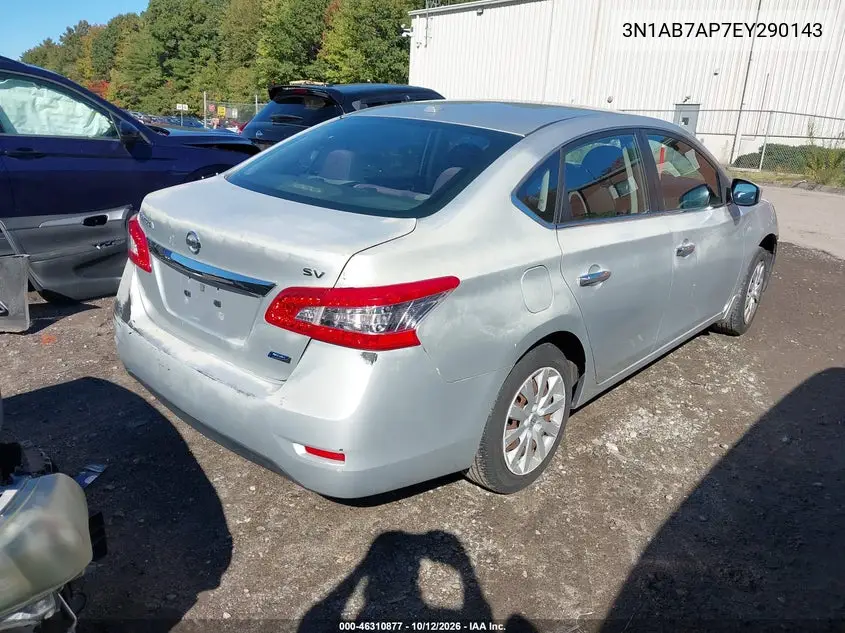 2014 NISSAN SENTRA VIN 3N1AB7AP7EY290143 — фото 4