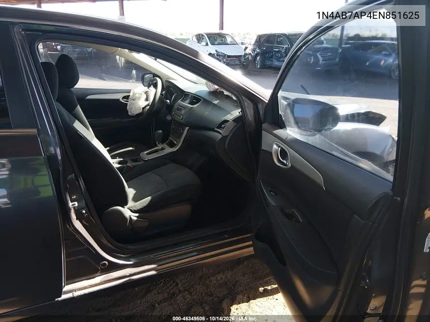 2014 NISSAN SENTRA VIN 1N4AB7AP4EN851625 — фото 5
