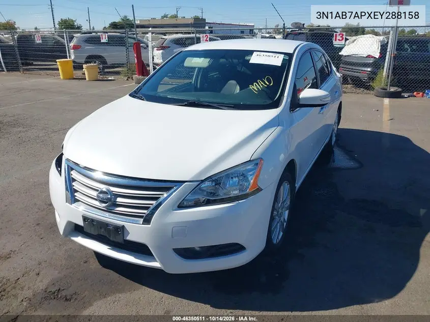 2014 NISSAN SENTRA VIN 3N1AB7APXEY288158 — фото 2