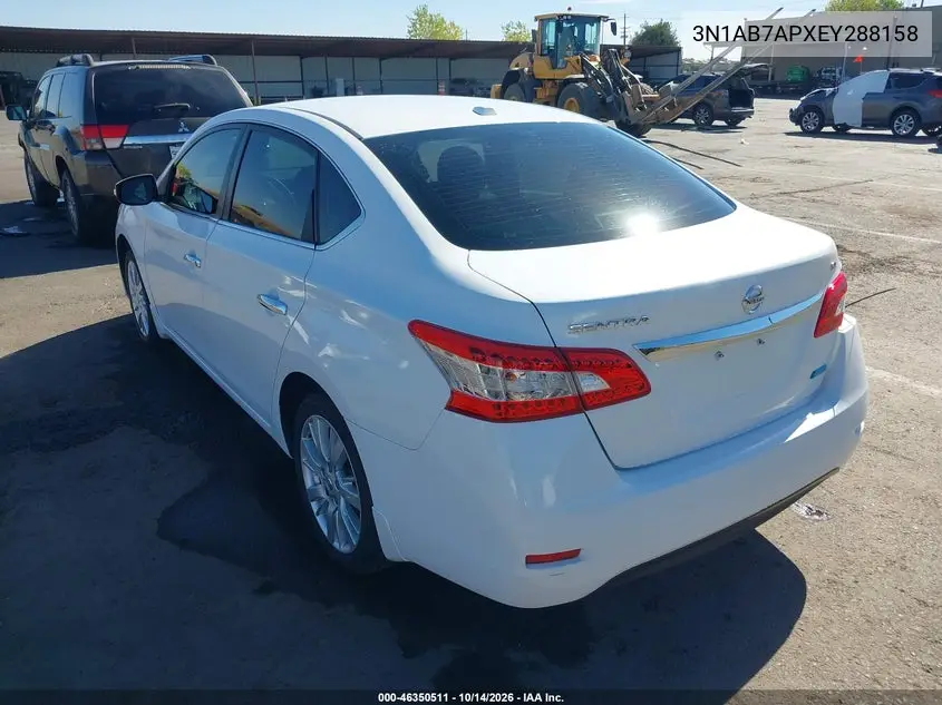 2014 NISSAN SENTRA VIN 3N1AB7APXEY288158 — фото 3
