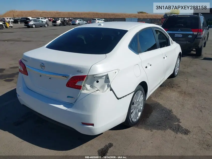 2014 NISSAN SENTRA VIN 3N1AB7APXEY288158 — фото 4
