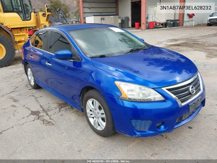 NISSAN SENTRA 2014, VIN 3N1AB7AP3EL628232
