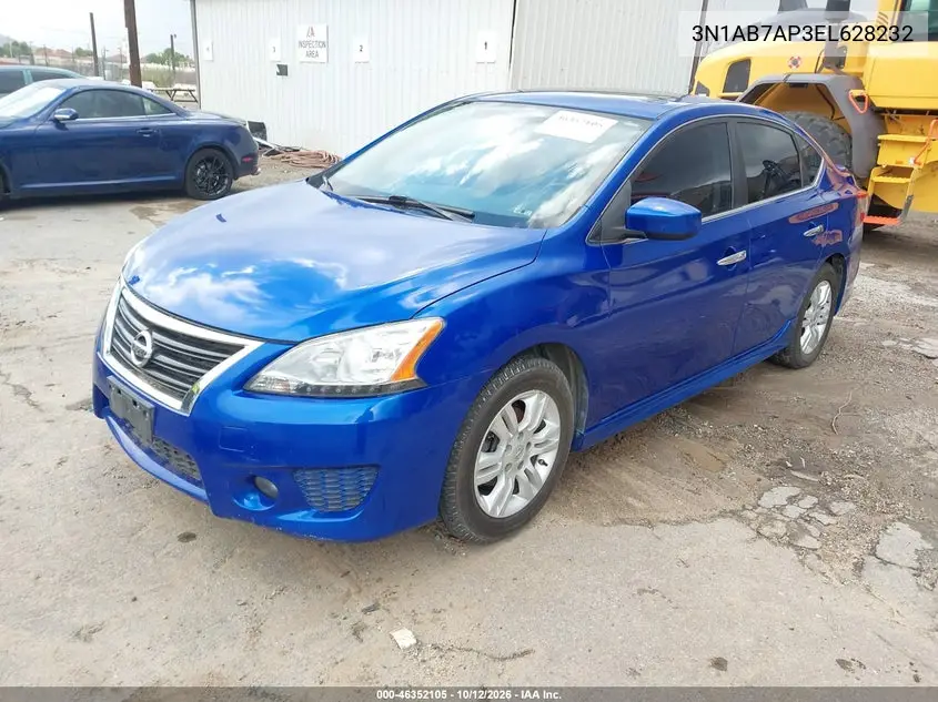 2014 NISSAN SENTRA VIN 3N1AB7AP3EL628232 — фото 2