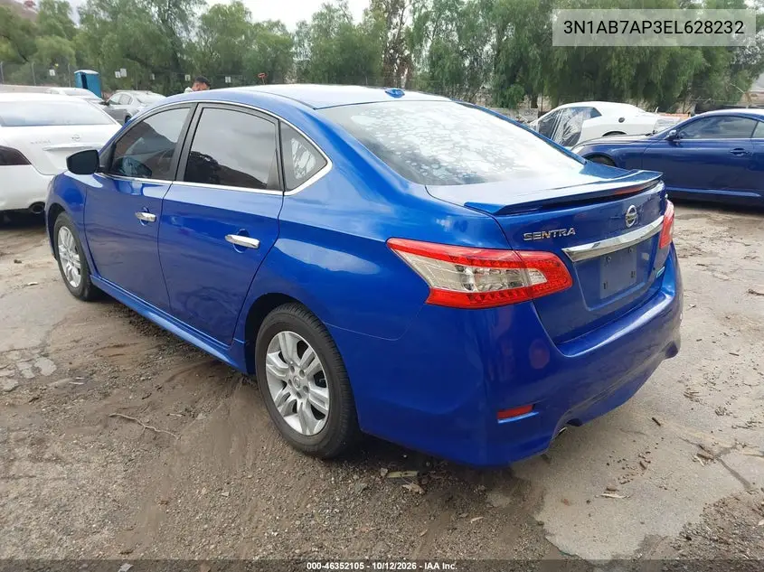 2014 NISSAN SENTRA VIN 3N1AB7AP3EL628232 — фото 3