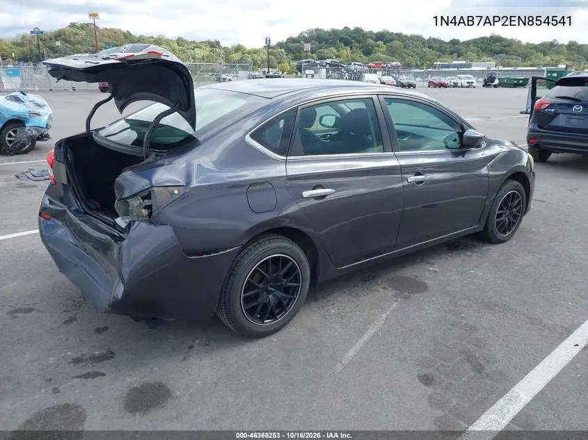 2014 NISSAN SENTRA VIN 1N4AB7AP2EN854541 — фото 4