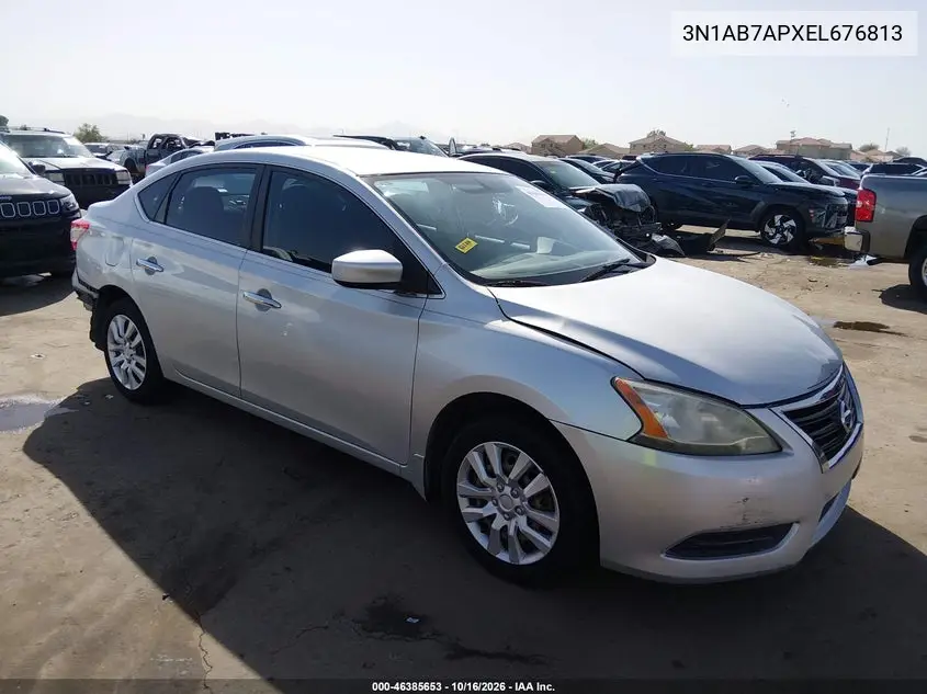 NISSAN SENTRA 2014, VIN 3N1AB7APXEL676813