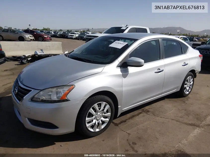 2014 NISSAN SENTRA VIN 3N1AB7APXEL676813 — фото 2