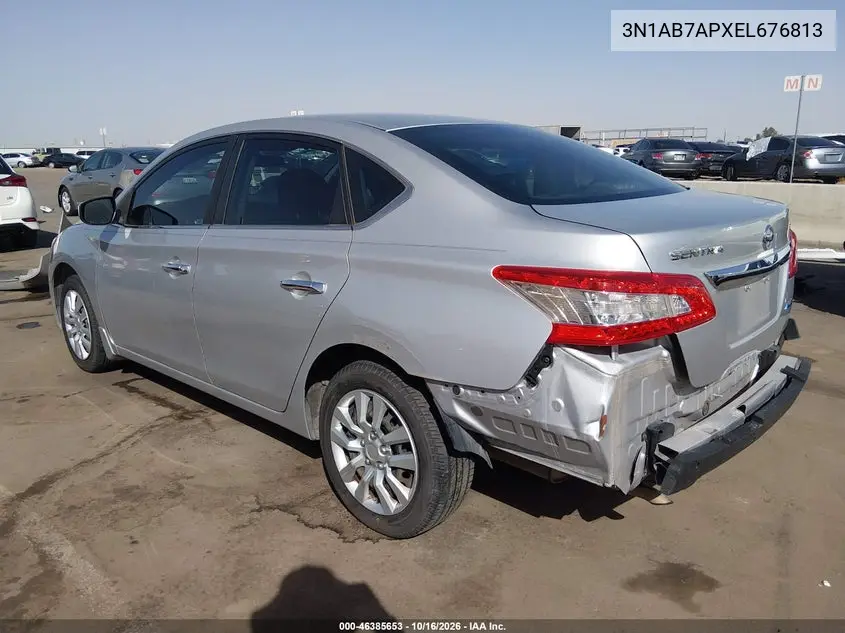 2014 NISSAN SENTRA VIN 3N1AB7APXEL676813 — фото 3