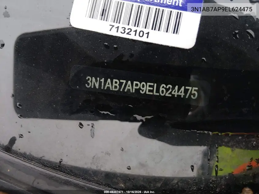 2014 NISSAN SENTRA VIN 3N1AB7AP9EL624475 — фото 11