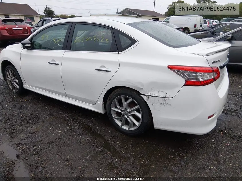 2014 NISSAN SENTRA VIN 3N1AB7AP9EL624475 — фото 3