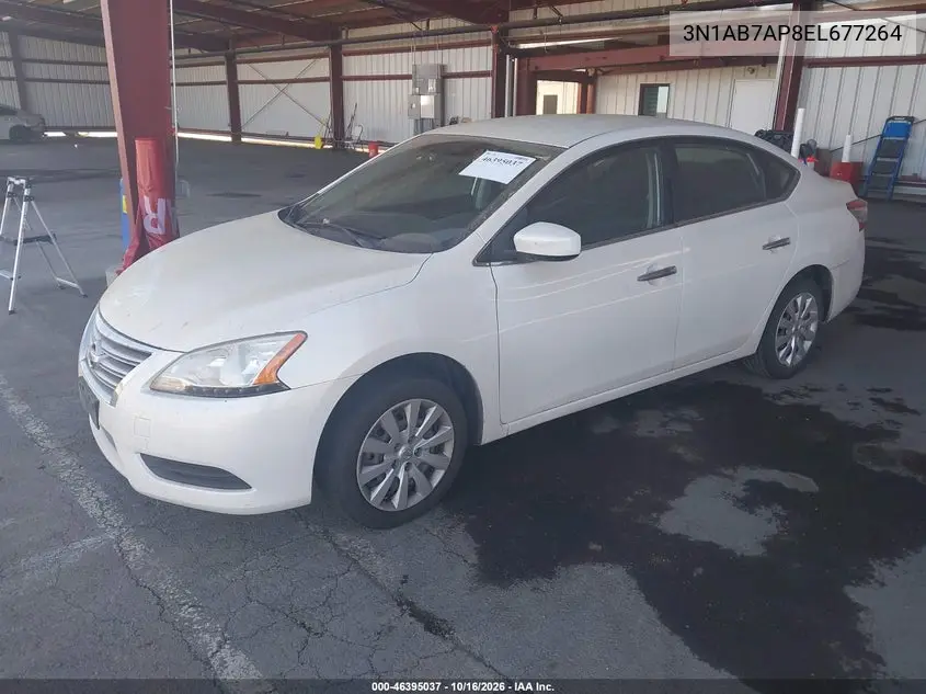 2014 NISSAN SENTRA VIN 3N1AB7AP8EL677264 — фото 2
